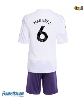 Manchester United Lisandro Martinez #6 Echipament de Fotbal Replică 2025-26 Copii Deplasare (+ Șorturi)